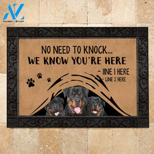 Rottweiler M288 Camping Custom Doormat All Over Printed (6228)
