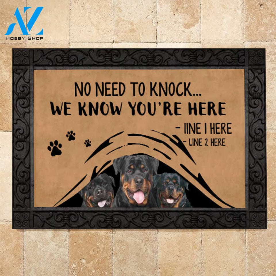 Rottweiler M288 Camping Custom Doormat All Over Printed (6228)