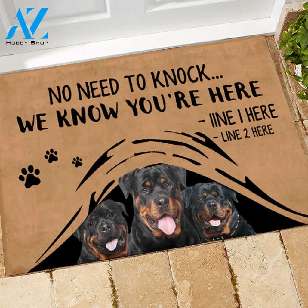 Rottweiler M288 Camping Custom Doormat All Over Printed (6228)