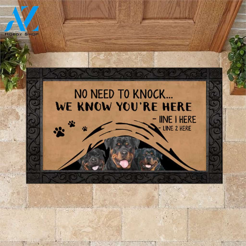 Rottweiler M288 Camping Custom Doormat All Over Printed (6228)