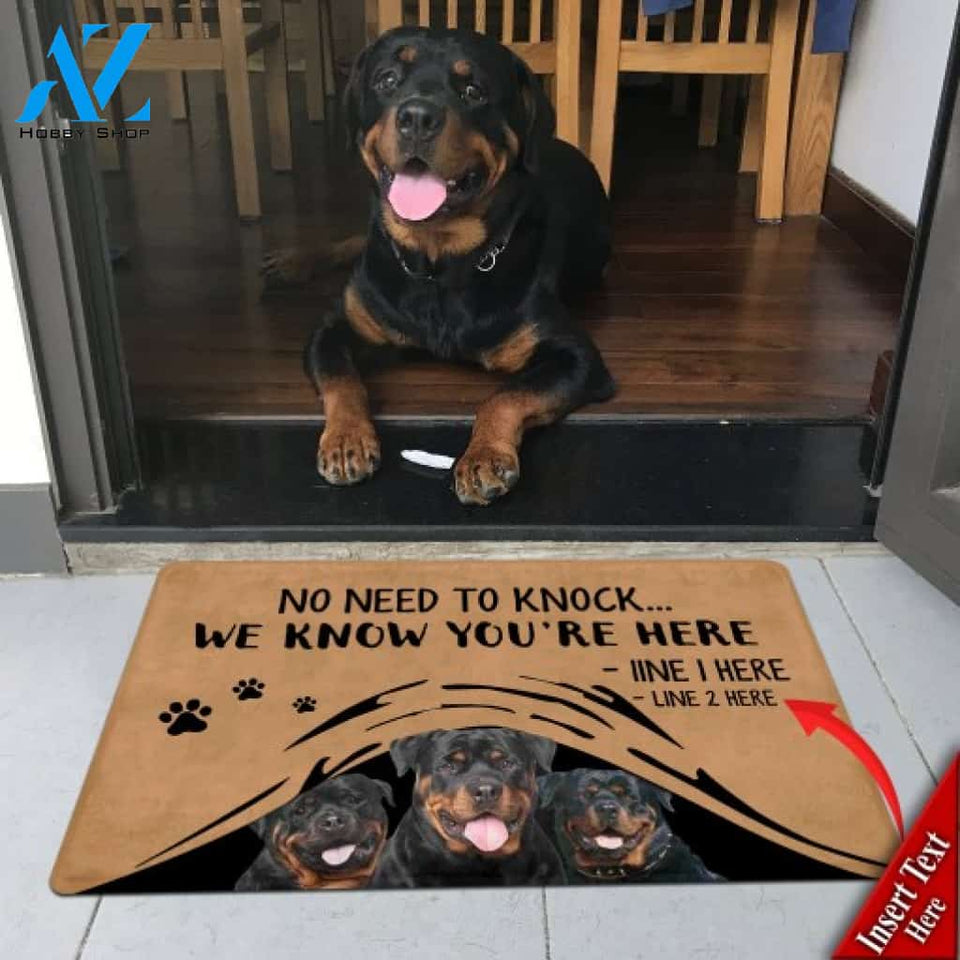 Rottweiler M288 Camping Custom Doormat All Over Printed (6228)
