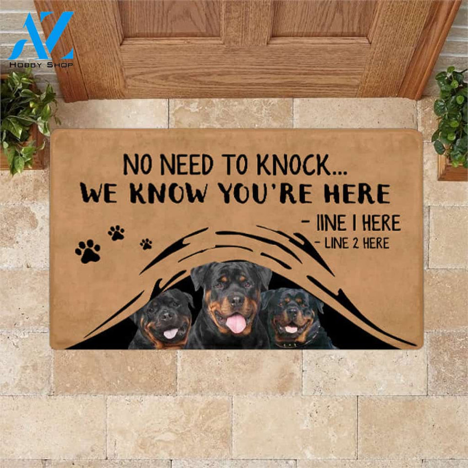Rottweiler M288 Camping Custom Doormat All Over Printed (6228)