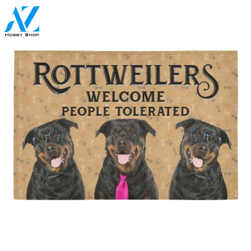 Rottweiler Welcome Doormat - Welcome Mat - Home Decor
