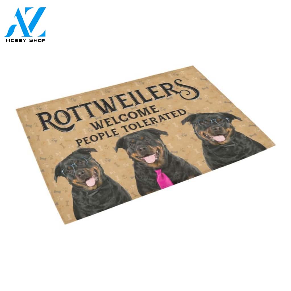 Rottweiler Welcome Doormat - Welcome Mat - Home Decor