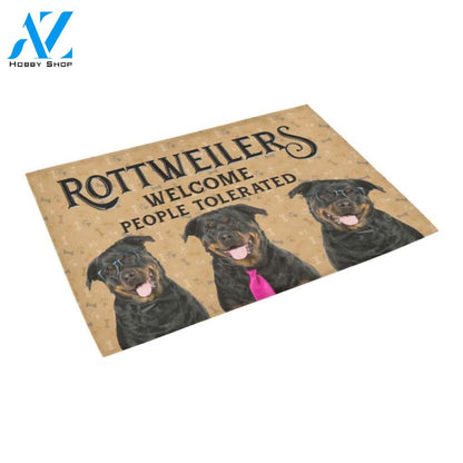 Rottweiler Welcome Doormat - Welcome Mat - Home Decor