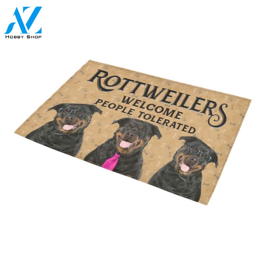 Rottweiler Welcome Doormat - Welcome Mat - Home Decor