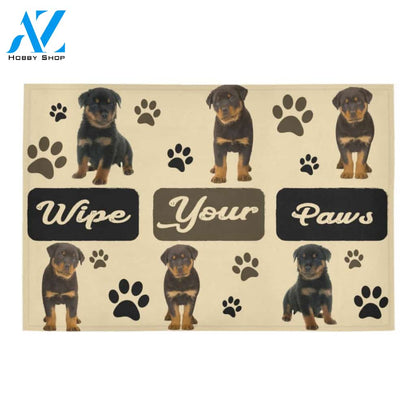 Rottweiler Wipe Your Paws Doormat Indoor And Outdoor Mat Entrance Rug Sweet Home Decor Housewarming Gift Gift For Friend Family Stem Feminist