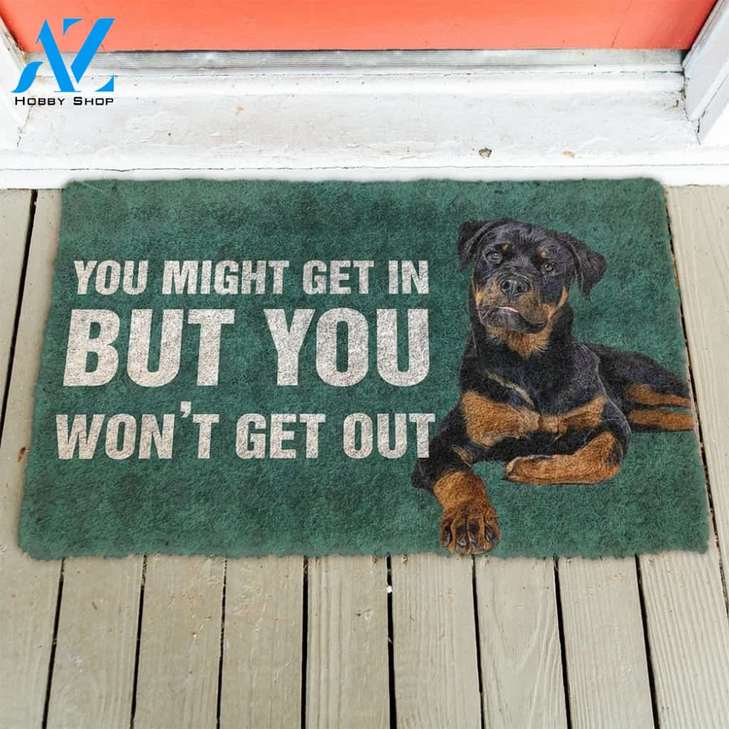 Gearhumans Gearhuman 3D Rottweiler You won't get out Doormat