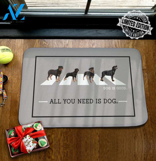 Rottweilers Walk Doormat
