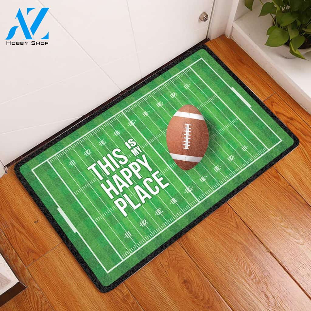 Rugby This Is My Happy Place HT13809 - Door Mat | Welcome Mat | House Warming Gift