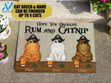 Rum And Catnip Personalized Doormat | Welcome Mat | House Warming Gift