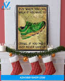 Runners Run When You Can Vertical Canvas Decor, Wall Decor Visual Art