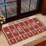 Running Track Better Late Than Ugly Doormat Welcome Mat House Warming Gift Home Decor Funny Doormat Gift Idea
