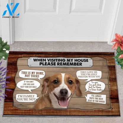 Russell terrier Visiting My House Doormat