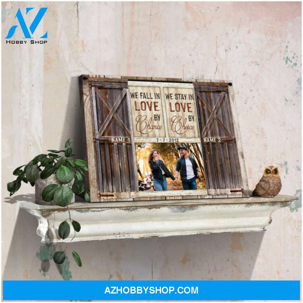 Rustic Canvas Wall Art Meaningful Gift For Her Fall In Love By Chance