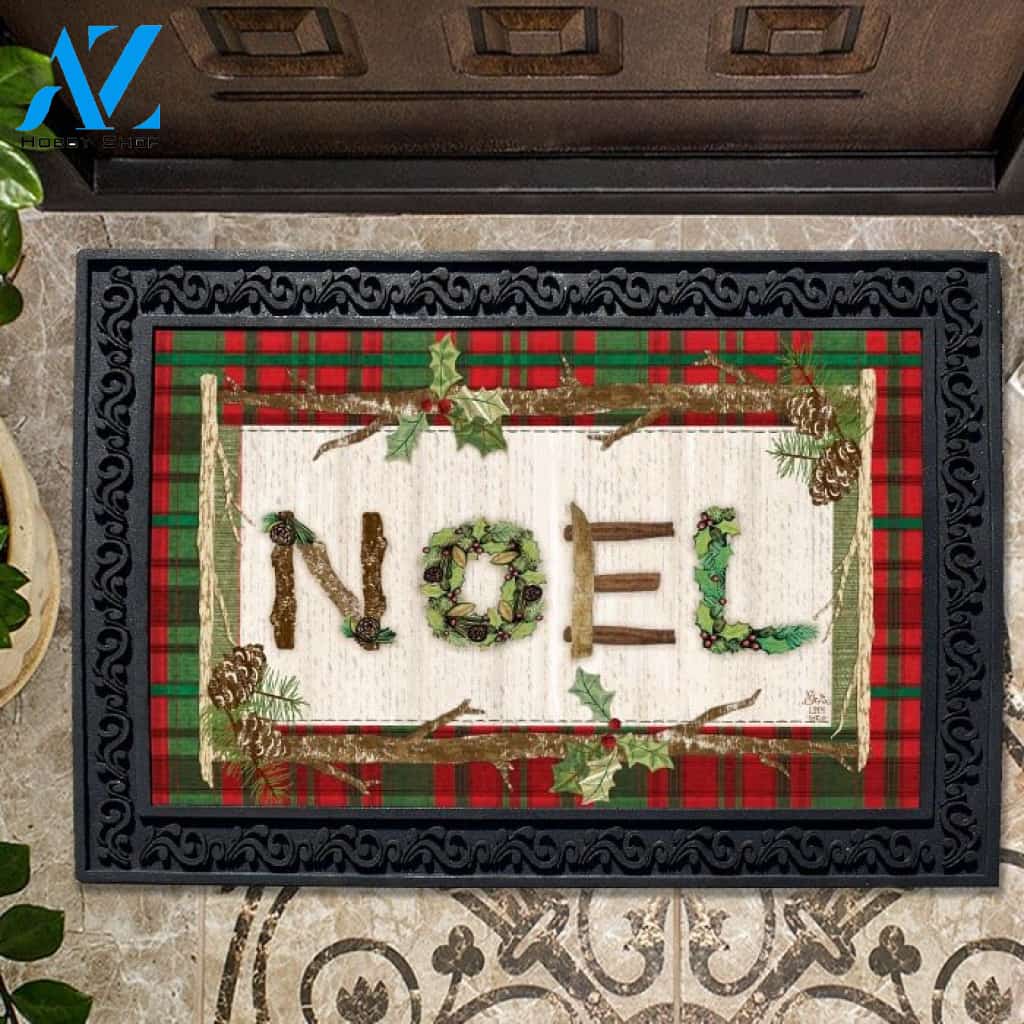 Rustic Noel Doormat - 18" x 30"