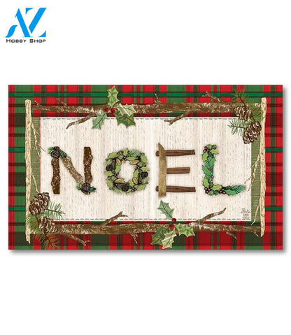 Rustic Noel Doormat - 18" x 30"