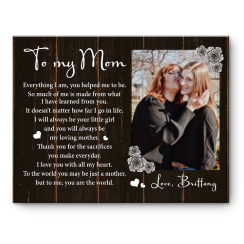 Personalized Photo Gifts For Mom, Canvas For Mom, Custom Mother’s Day Gifts