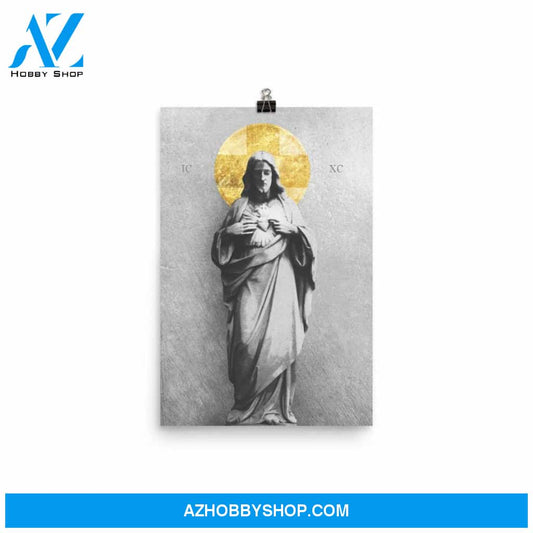 Sacred Heart of Jesus Canvas And Poster,Canvas Prints,Wall Decor Visual Art