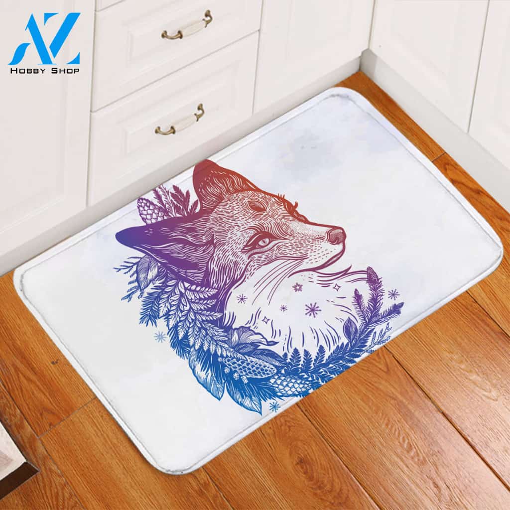 Sage Fox Door Mat