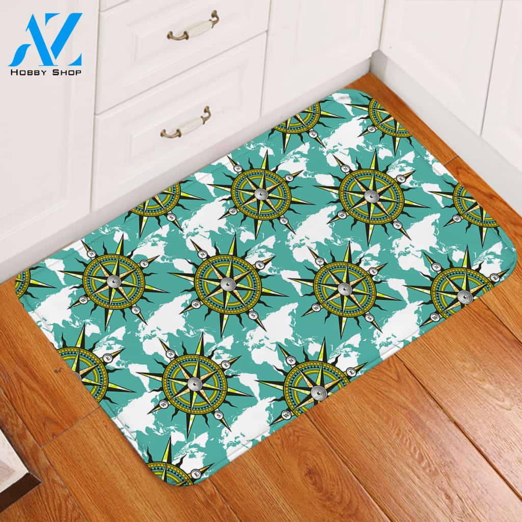 Sailing Compass Door Mat