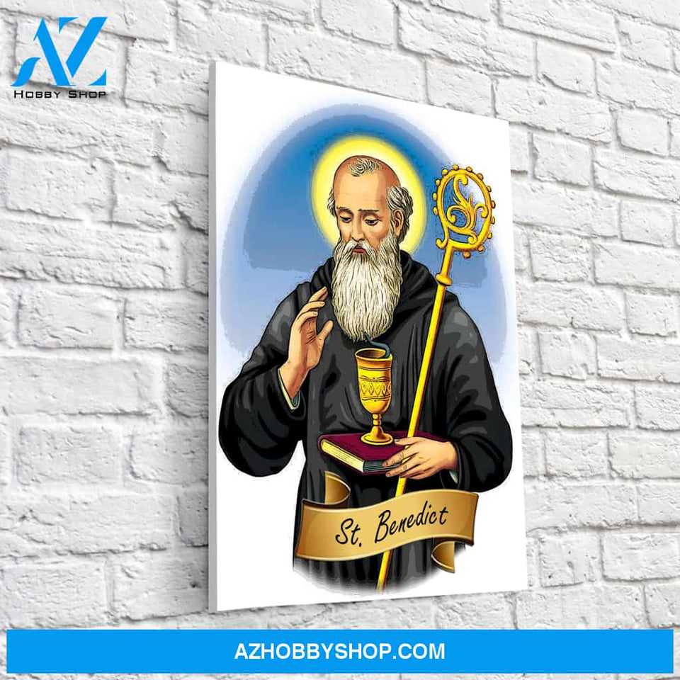 Saint Benedict Canvas Wrap