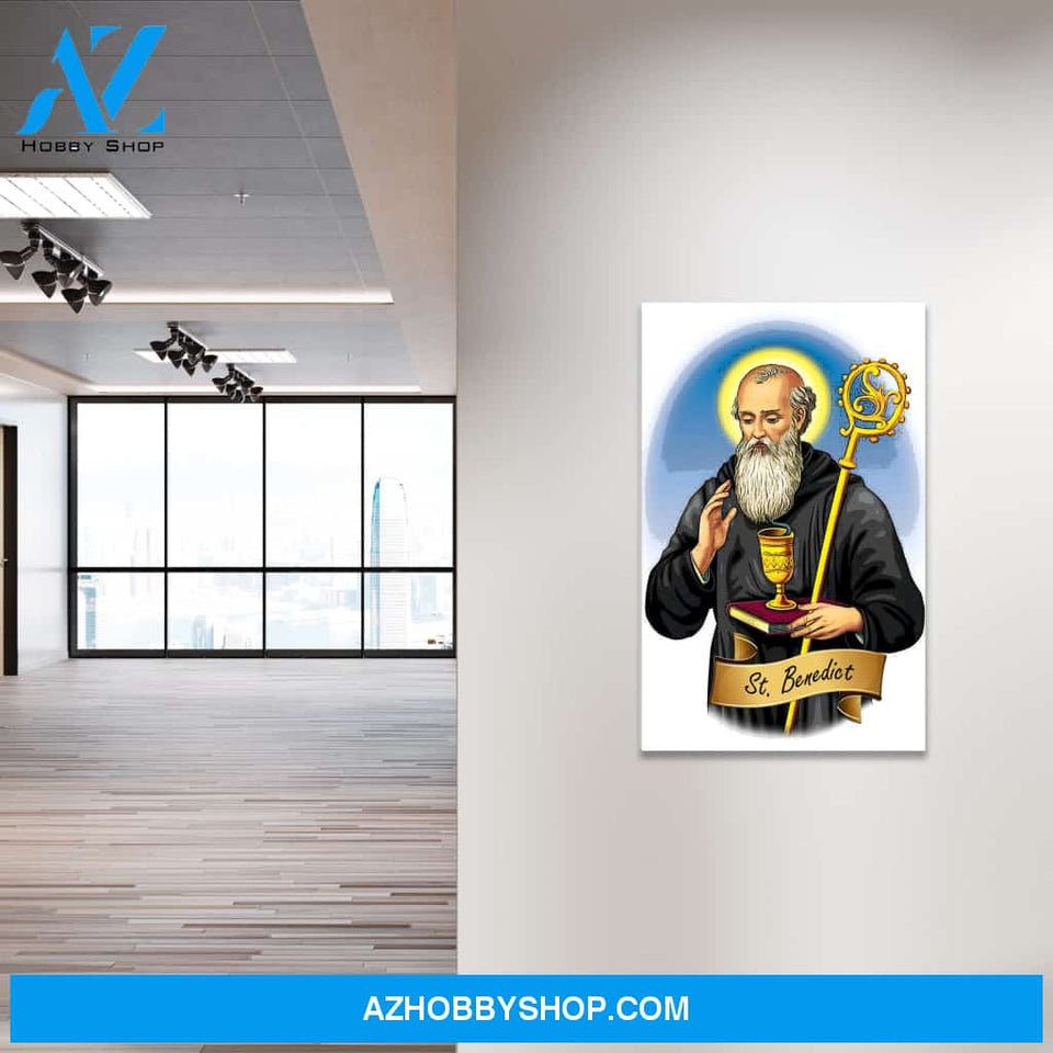Saint Benedict Canvas Wrap