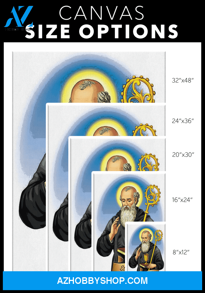 Saint Benedict Canvas Wrap