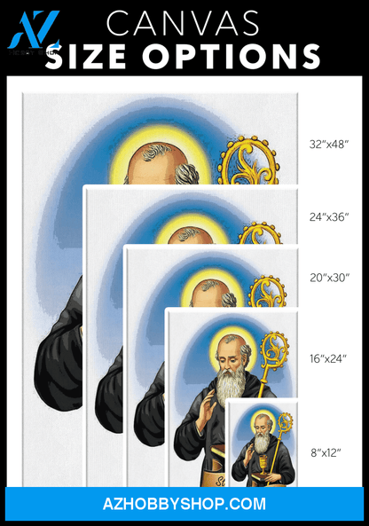 Saint Benedict Canvas Wrap
