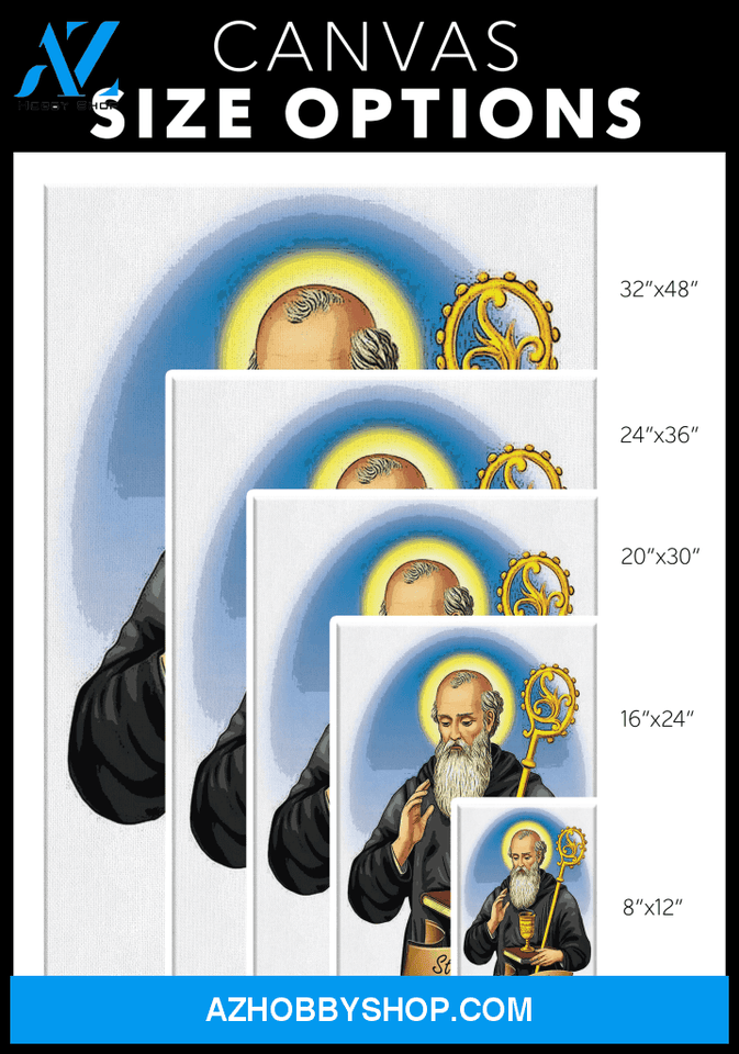 Saint Benedict Canvas Wrap