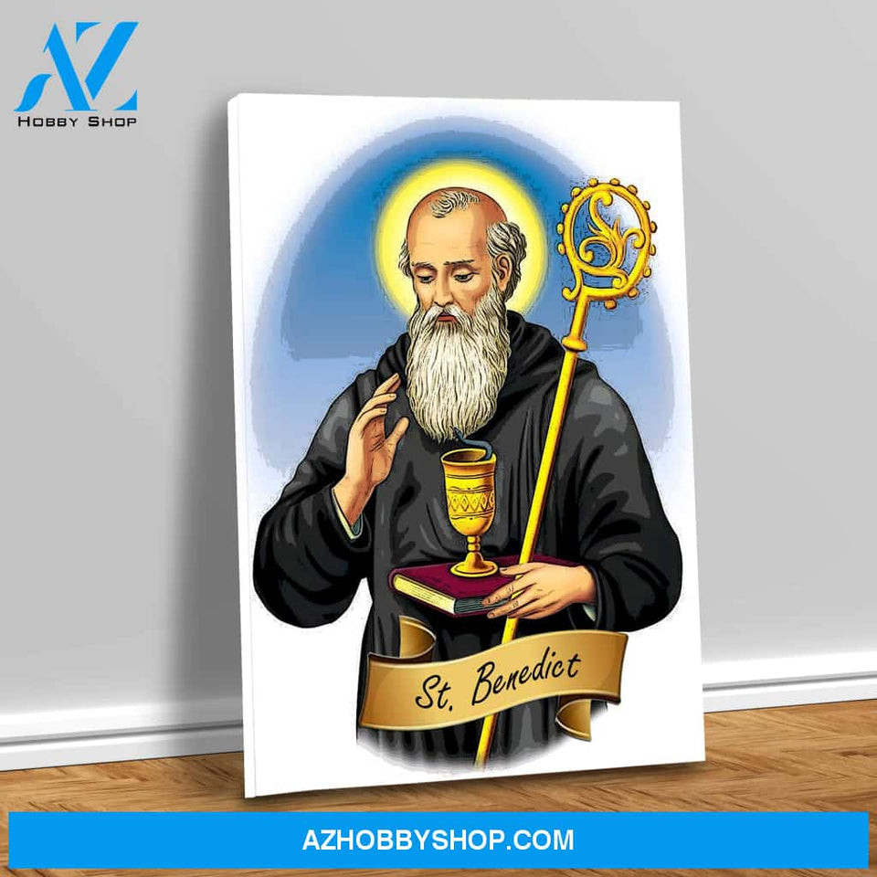 Saint Benedict Canvas Wrap