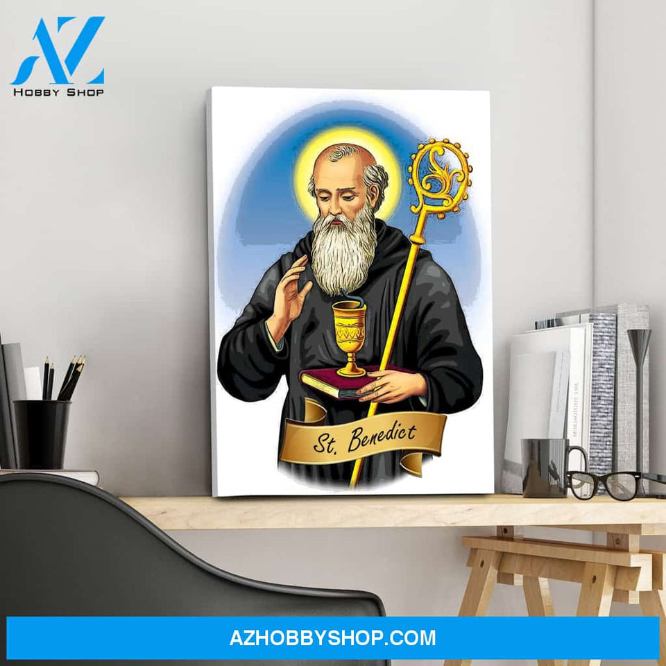 Saint Benedict Canvas Wrap