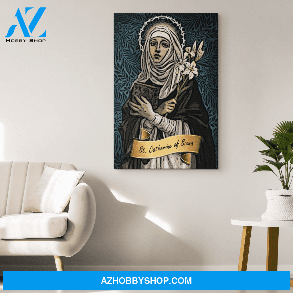 Saint Catherine of Siena Canvas Wrap
