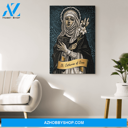 Saint Catherine of Siena Canvas Wrap
