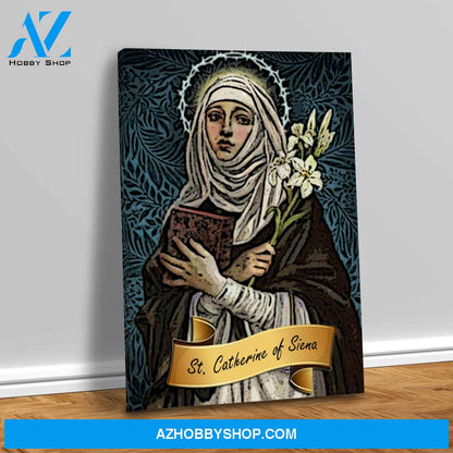 Saint Catherine of Siena Canvas Wrap