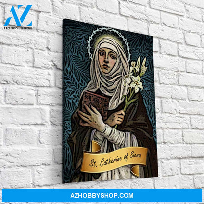 Saint Catherine of Siena Canvas Wrap
