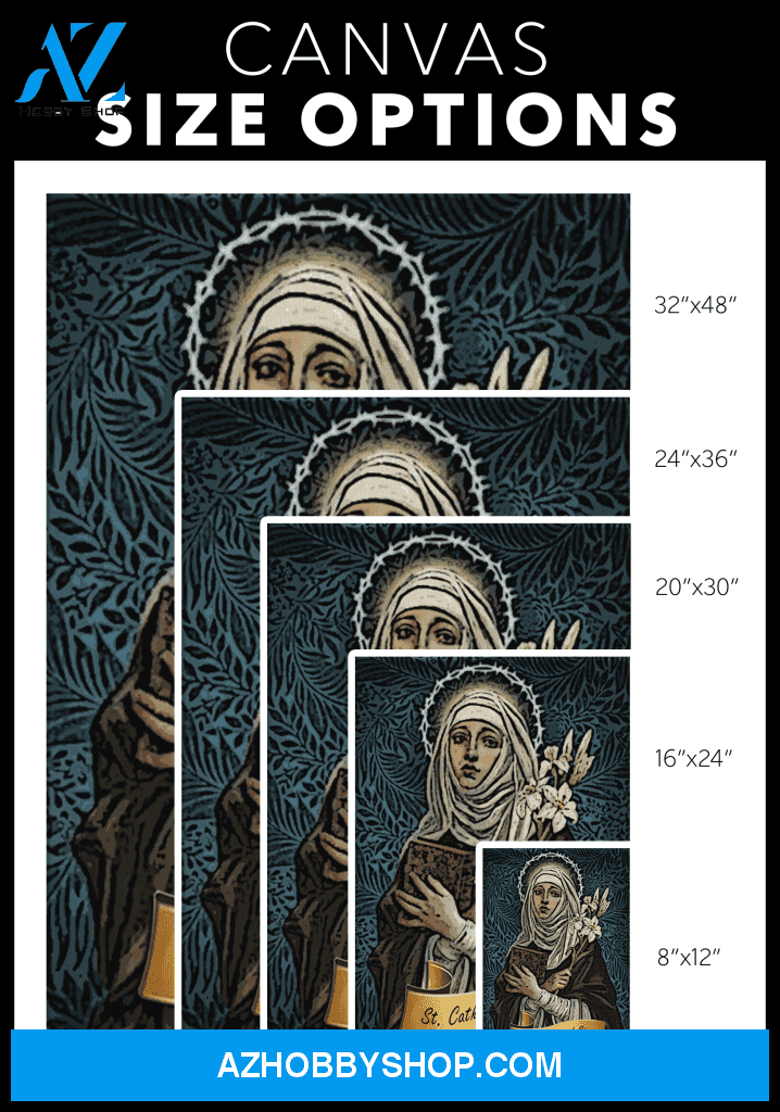 Saint Catherine of Siena Canvas Wrap