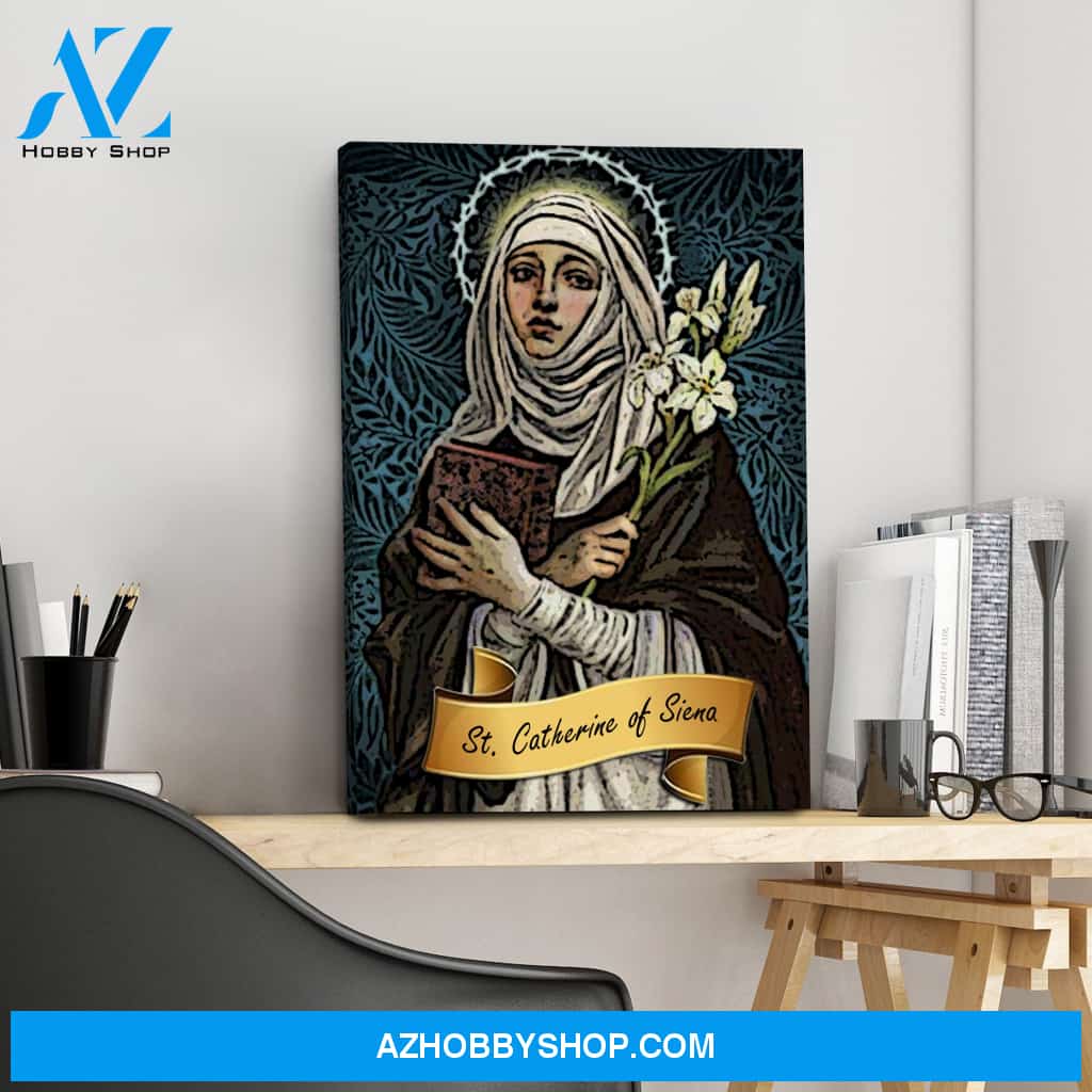 Saint Catherine of Siena Canvas Wrap
