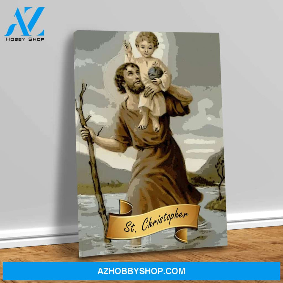 Saint Christopher Canvas Wrap