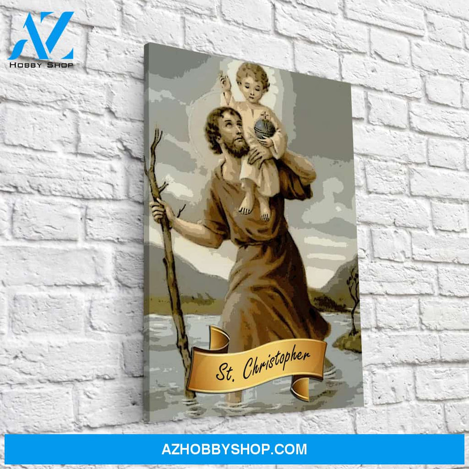 Saint Christopher Canvas Wrap