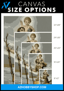 Saint Christopher Canvas Wrap