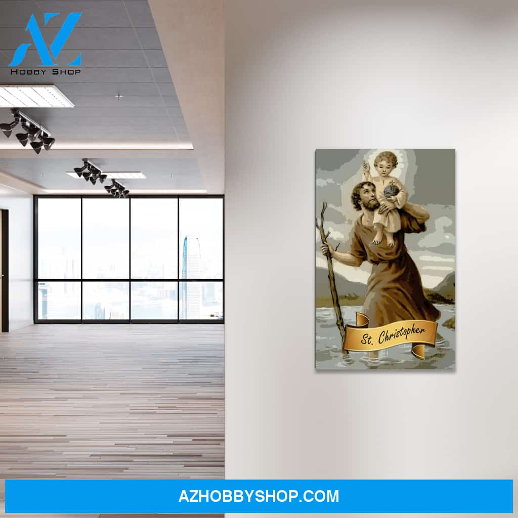 Saint Christopher Canvas Wrap