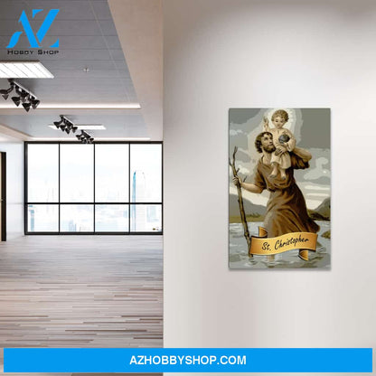 Saint Christopher Canvas Wrap