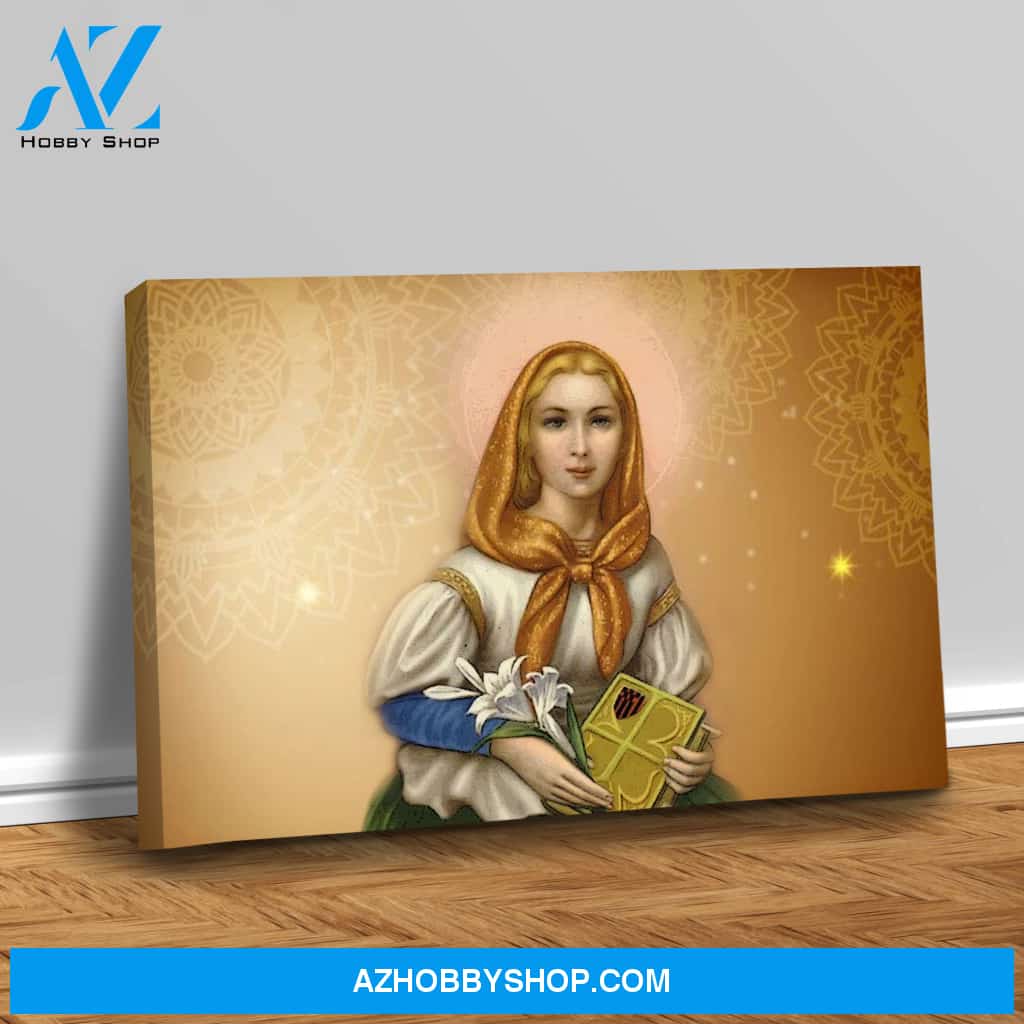 Saint Dymphna Canvas Wrap