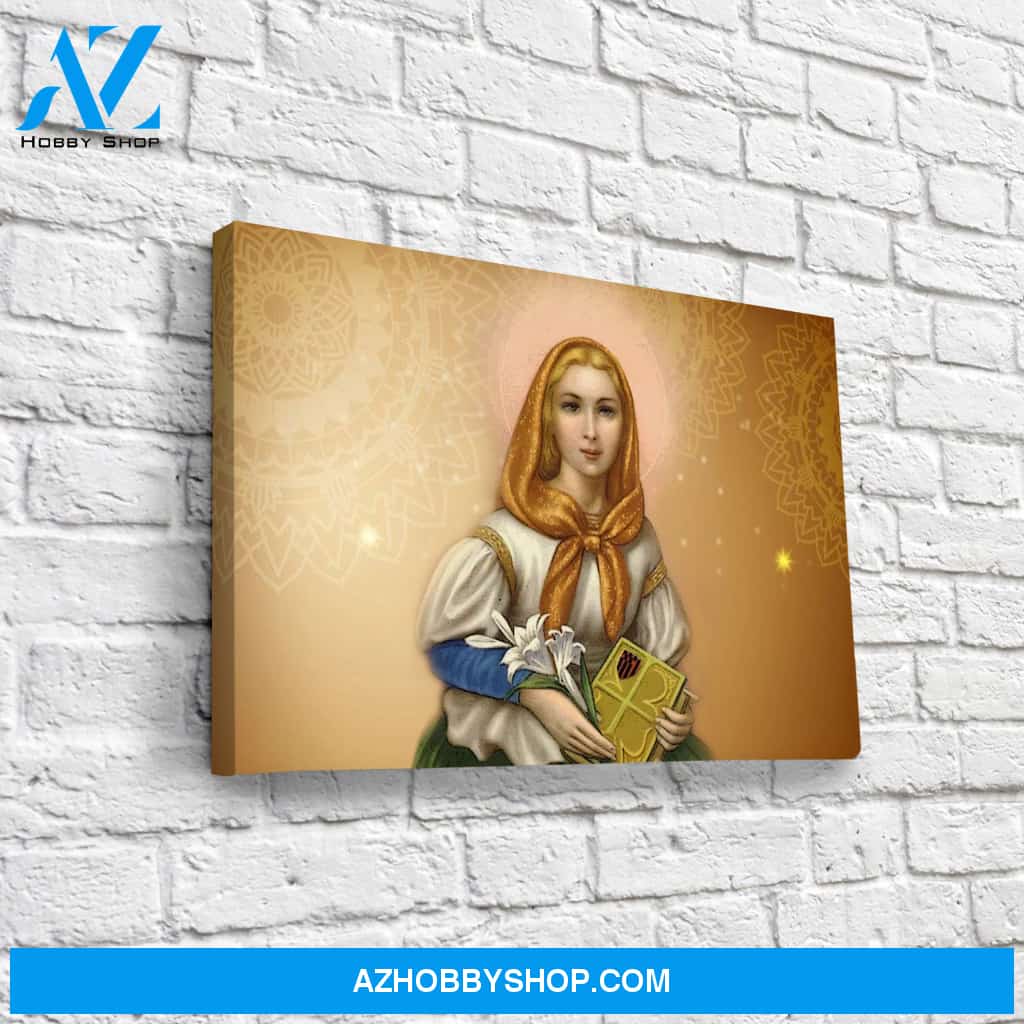 Saint Dymphna Canvas Wrap