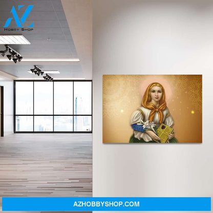 Saint Dymphna Canvas Wrap