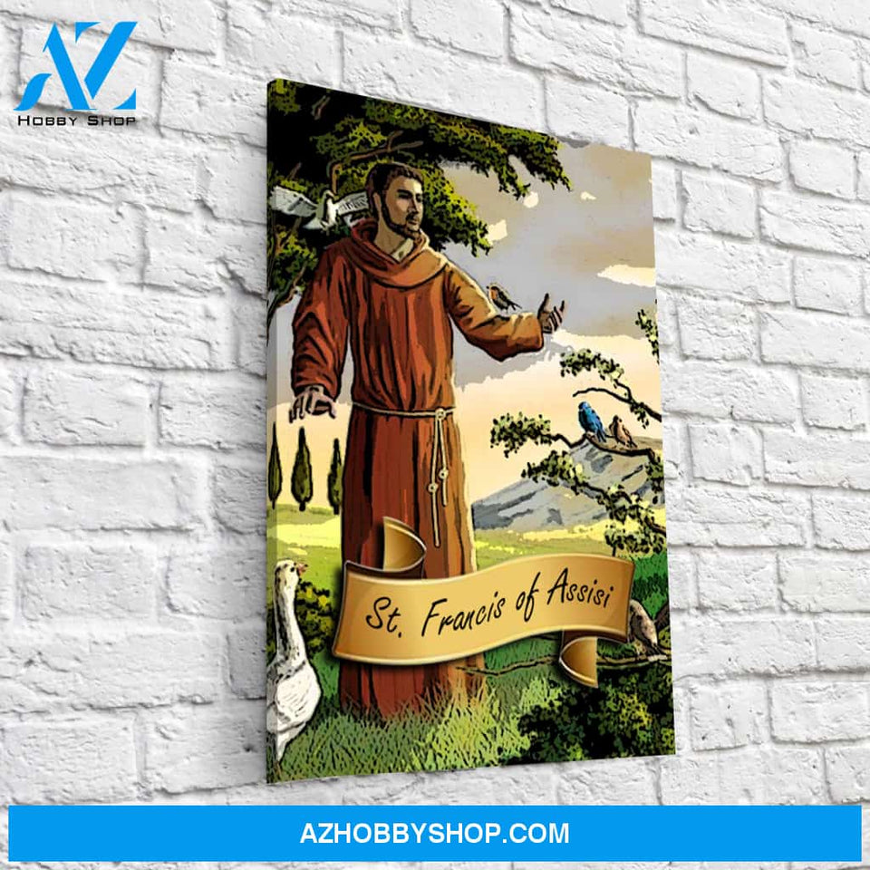 Saint Francis of Assisi Canvas Wrap