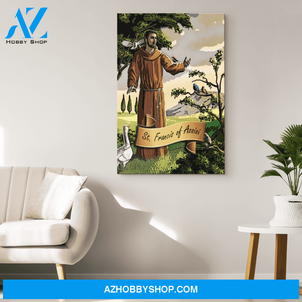 Saint Francis of Assisi Canvas Wrap