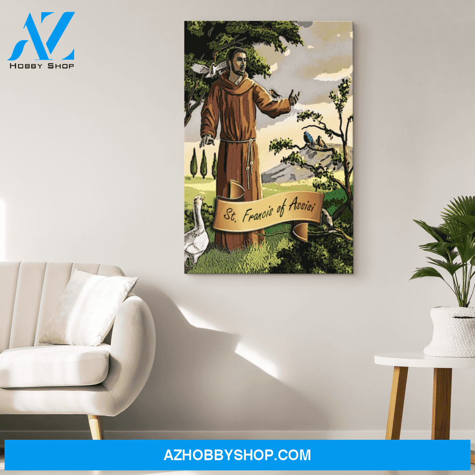 Saint Francis of Assisi Canvas Wrap