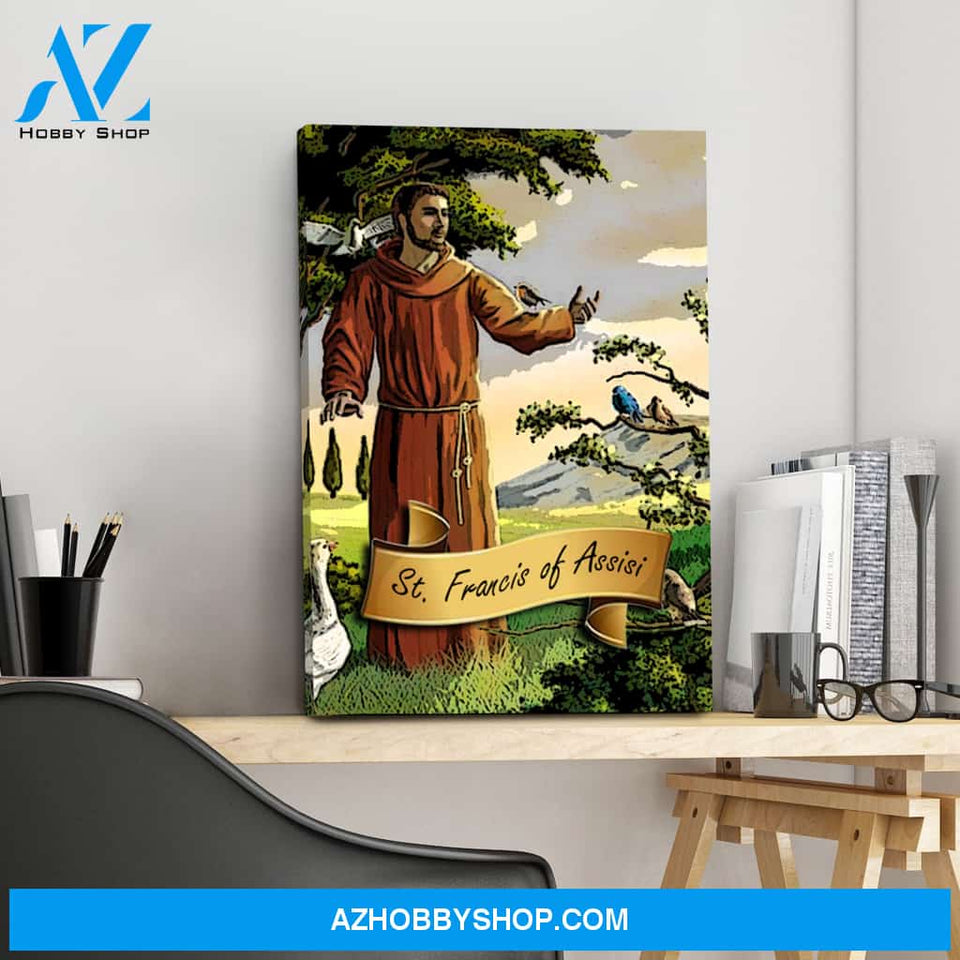 Saint Francis of Assisi Canvas Wrap
